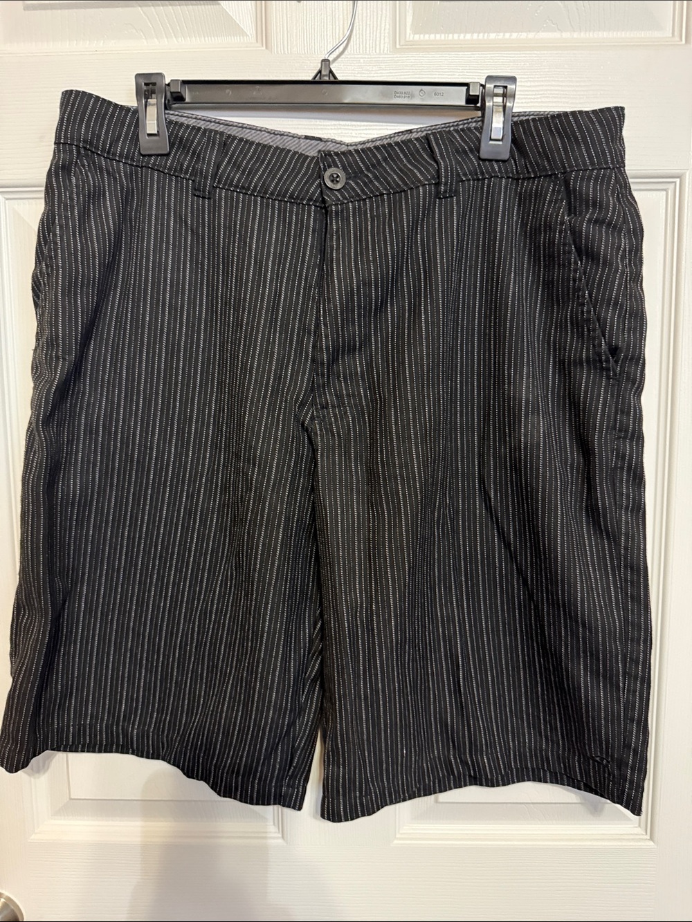 O'Neill Black Pinstripe Flat Front Shorts